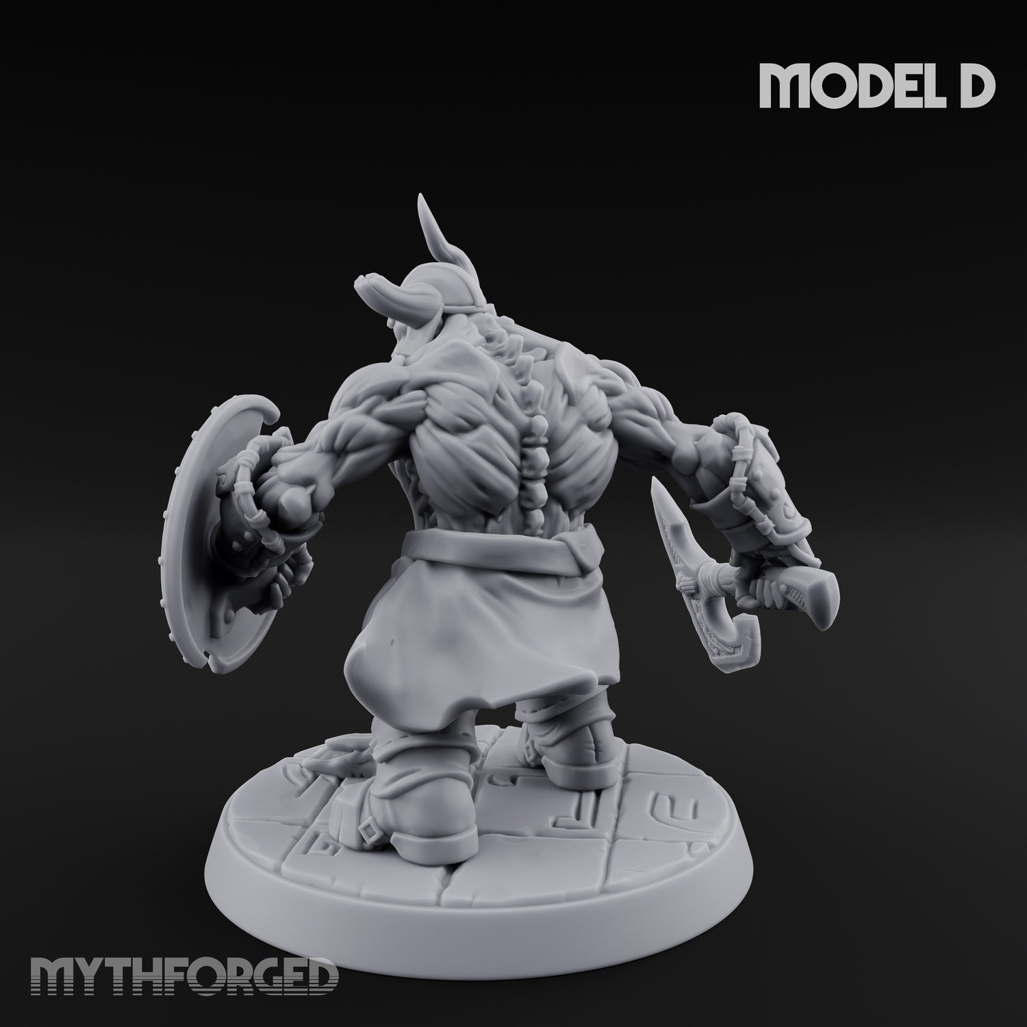 Frostbound Horde Draugr Warrior D Miniature for Dungeons and Dragons, Pathfinder or other TTRPGs