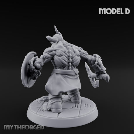 Frostbound Horde Draugr Warrior D Miniature for Dungeons and Dragons, Pathfinder or other TTRPGs
