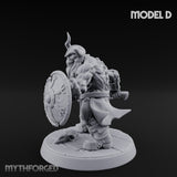 Frostbound Horde Draugr Warrior D Miniature for Dungeons and Dragons, Pathfinder or other TTRPGs