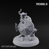 Frostbound Horde Draugr Warrior D Miniature for Dungeons and Dragons, Pathfinder or other TTRPGs