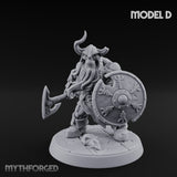 Frostbound Horde Draugr Warrior D Miniature for Dungeons and Dragons, Pathfinder or other TTRPGs