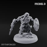 Frostbound Horde Draugr Warrior D Miniature for Dungeons and Dragons, Pathfinder or other TTRPGs