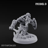 Frostbound Horde Draugr Warrior D Miniature for Dungeons and Dragons, Pathfinder or other TTRPGs