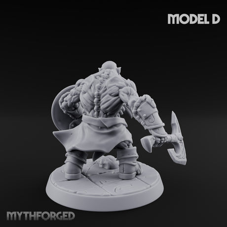 Frostbound Horde Draugr Warrior D Miniature for Dungeons and Dragons, Pathfinder or other TTRPGs