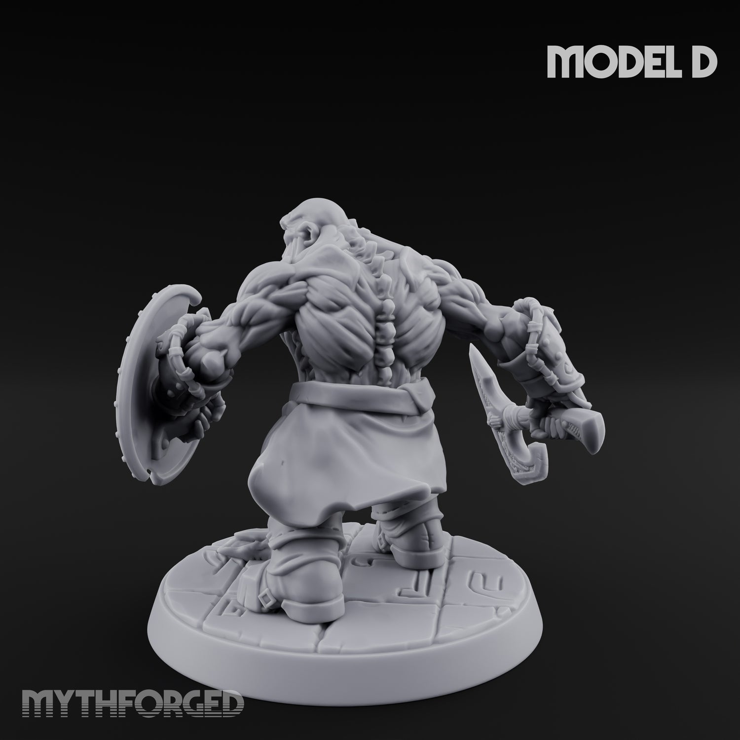 Frostbound Horde Draugr Warrior D Miniature for Dungeons and Dragons, Pathfinder or other TTRPGs