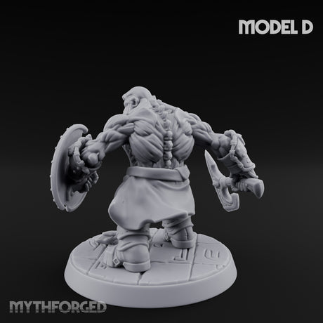 Frostbound Horde Draugr Warrior D Miniature for Dungeons and Dragons, Pathfinder or other TTRPGs