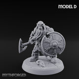 Frostbound Horde Draugr Warrior D Miniature for Dungeons and Dragons, Pathfinder or other TTRPGs