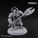 Frostbound Horde Draugr Warrior E Miniature for Dungeons and Dragons, Pathfinder or other TTRPGs