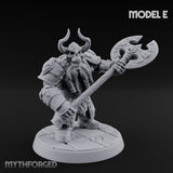 Frostbound Horde Draugr Warrior E Miniature for Dungeons and Dragons, Pathfinder or other TTRPGs