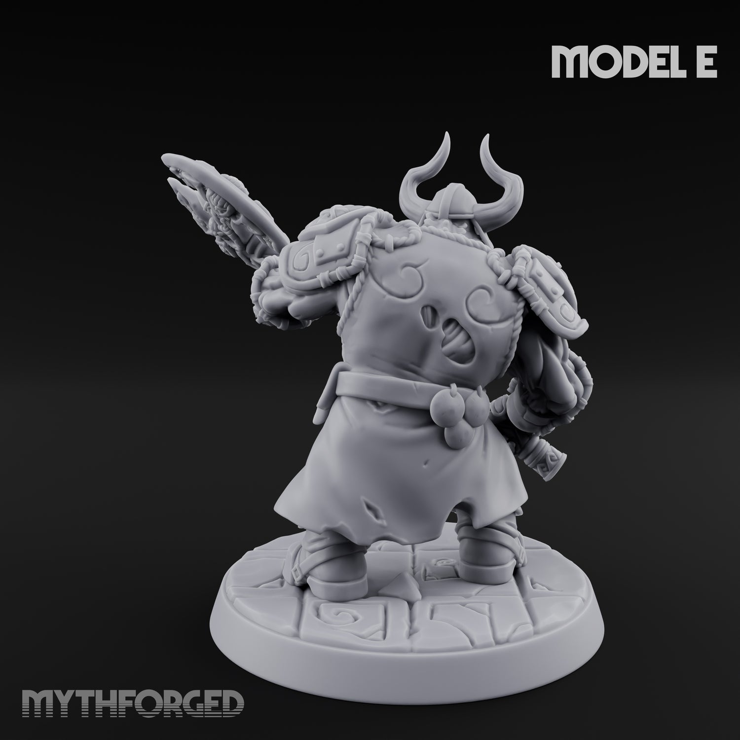 Frostbound Horde Draugr Warrior E Miniature for Dungeons and Dragons, Pathfinder or other TTRPGs