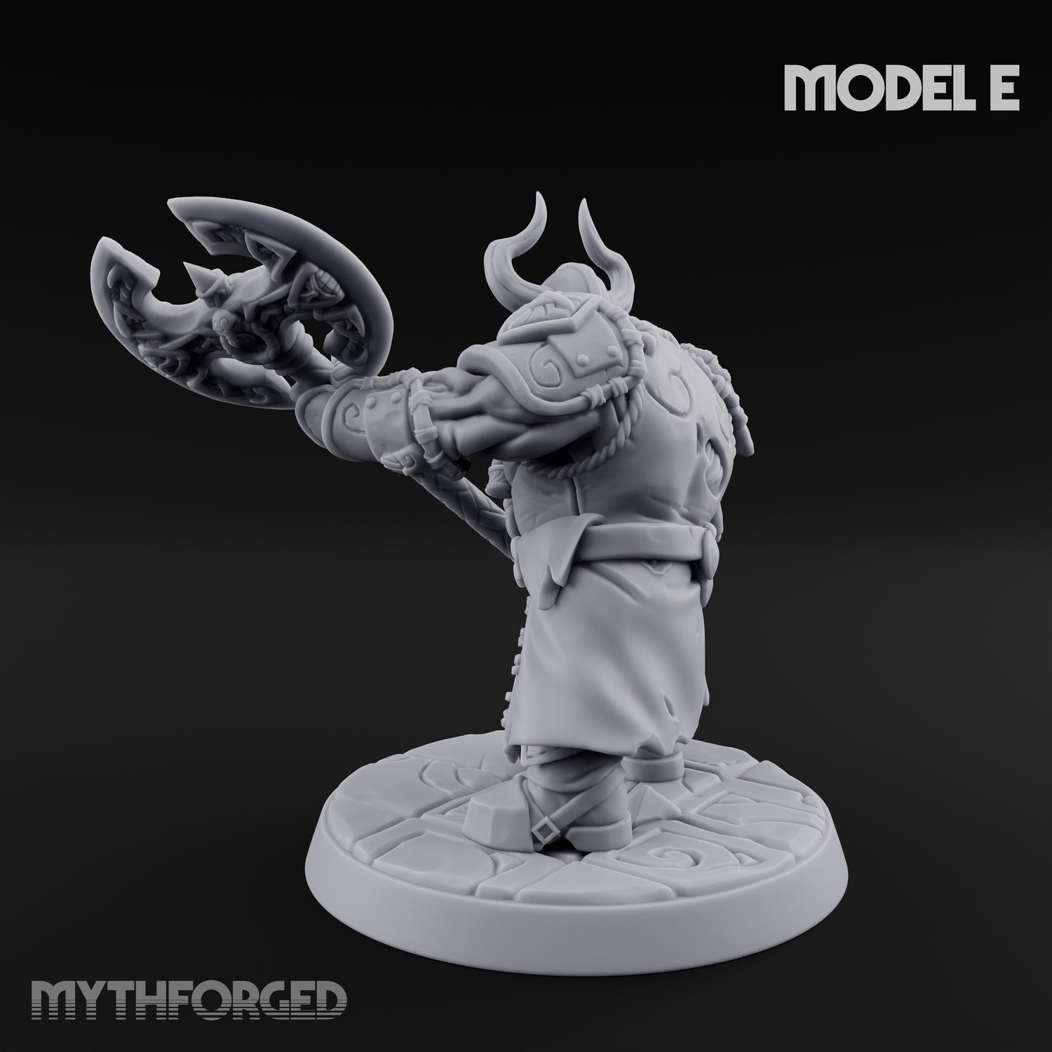 Frostbound Horde Draugr Warrior E Miniature for Dungeons and Dragons, Pathfinder or other TTRPGs