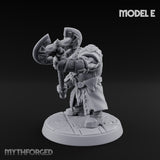 Frostbound Horde Draugr Warrior E Miniature for Dungeons and Dragons, Pathfinder or other TTRPGs