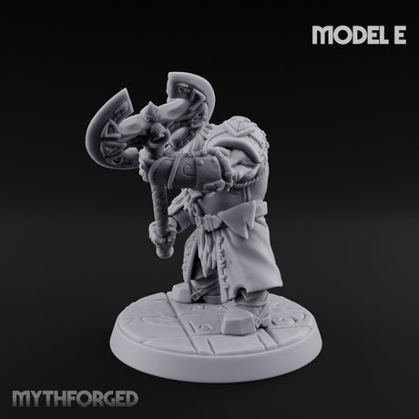 Frostbound Horde Draugr Warrior E Miniature for Dungeons and Dragons, Pathfinder or other TTRPGs