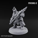 Frostbound Horde Draugr Warrior E Miniature for Dungeons and Dragons, Pathfinder or other TTRPGs