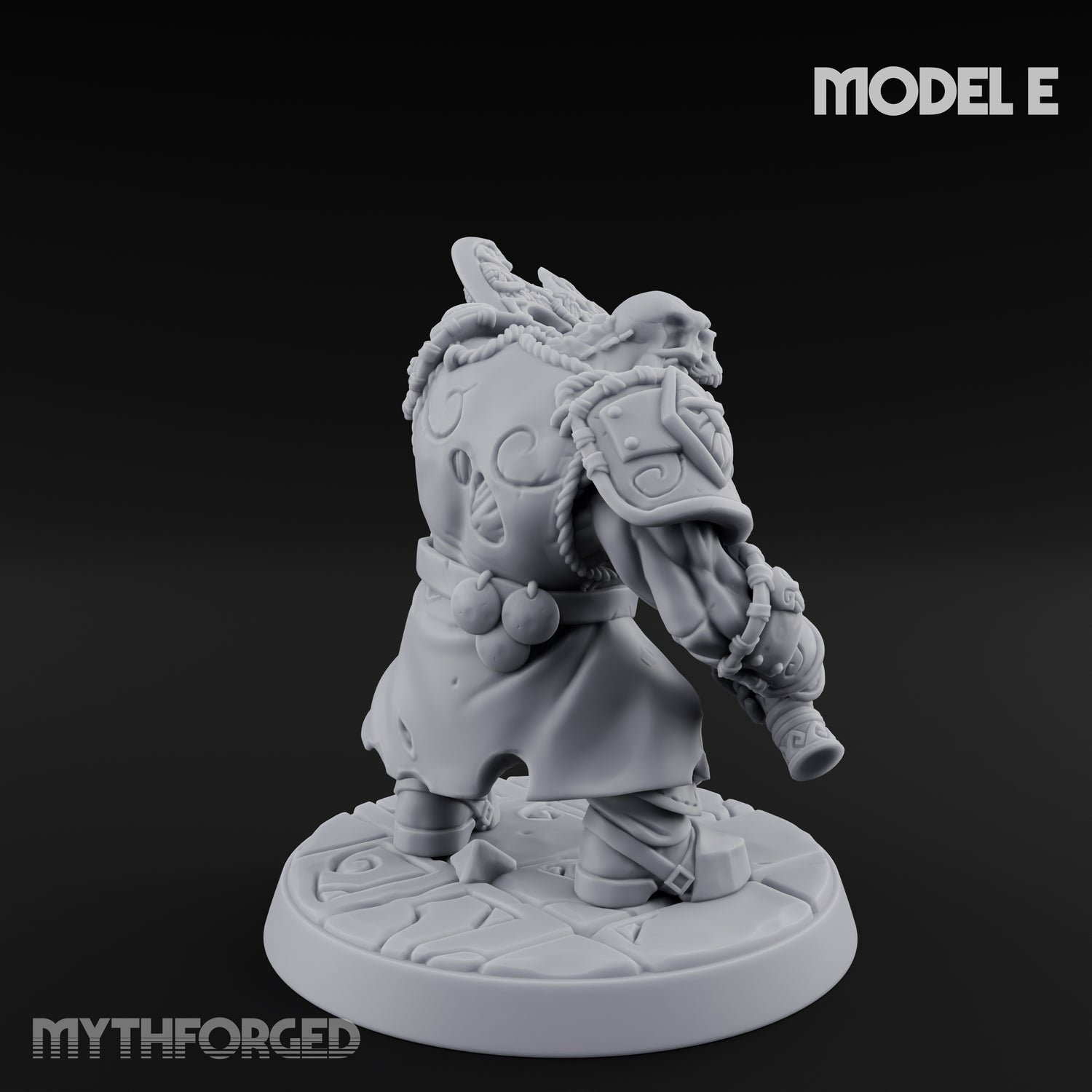 Frostbound Horde Draugr Warrior E Miniature for Dungeons and Dragons, Pathfinder or other TTRPGs