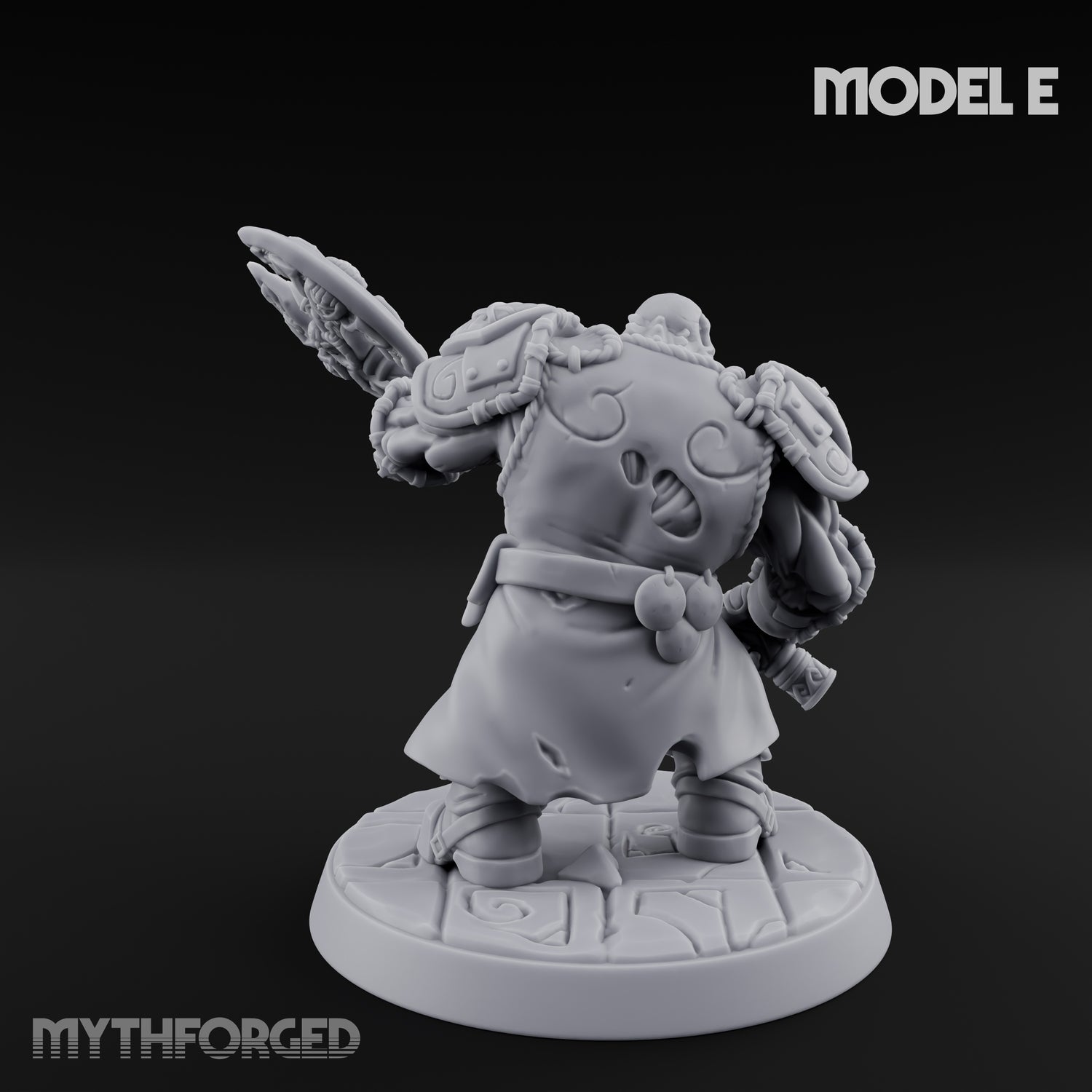 Frostbound Horde Draugr Warrior E Miniature for Dungeons and Dragons, Pathfinder or other TTRPGs