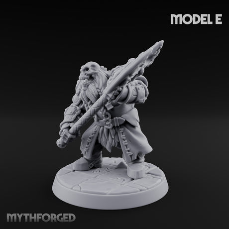 Frostbound Horde Draugr Warrior E Miniature for Dungeons and Dragons, Pathfinder or other TTRPGs