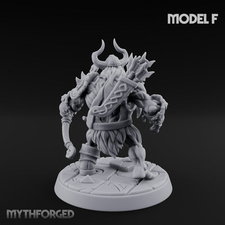 Frostbound Horde Draugr Warrior F Miniature for Dungeons and Dragons, Pathfinder or other TTRPGs