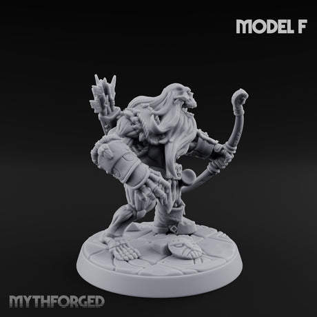 Frostbound Horde Draugr Warrior F Miniature for Dungeons and Dragons, Pathfinder or other TTRPGs
