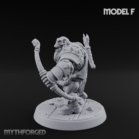 Frostbound Horde Draugr Warrior F Miniature for Dungeons and Dragons, Pathfinder or other TTRPGs