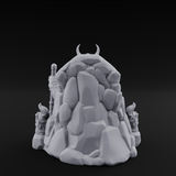 Throne Sitting Dwarf King Miniature for Dungeons and Dragons, Pathfinder or other TTRPGs