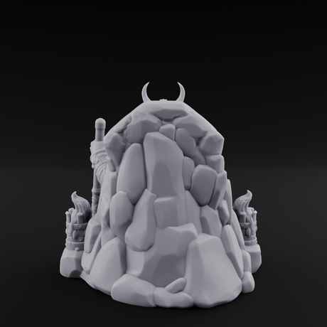 Throne Sitting Dwarf King Miniature for Dungeons and Dragons, Pathfinder or other TTRPGs