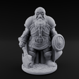 Braided And Ready Dwarf Soldier Miniature for Dungeons and Dragons, Pathfinder or other TTRPGs