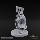 Rock Standing Dwarf Warrior Miniature for Dungeons and Dragons, Pathfinder or other TTRPGs