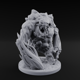 Jaw Dropping Earth Elemental Golem Miniature for Dungeons and Dragons, Pathfinder or other TTRPGs