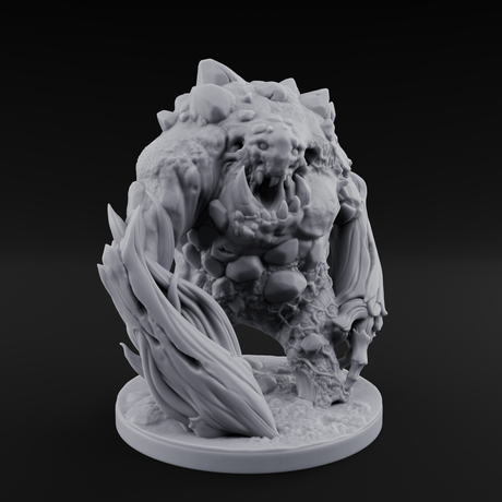 Jaw Dropping Earth Elemental Golem Miniature for Dungeons and Dragons, Pathfinder or other TTRPGs