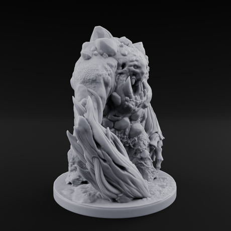 Jaw Dropping Earth Elemental Golem Miniature for Dungeons and Dragons, Pathfinder or other TTRPGs