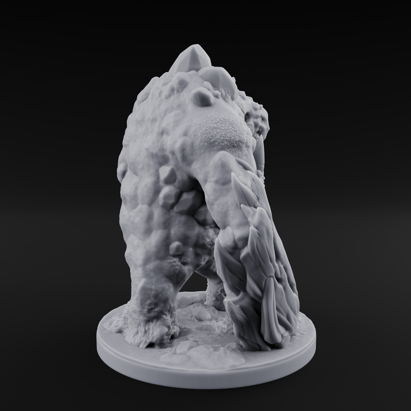 Jaw Dropping Earth Elemental Golem Miniature for Dungeons and Dragons, Pathfinder or other TTRPGs
