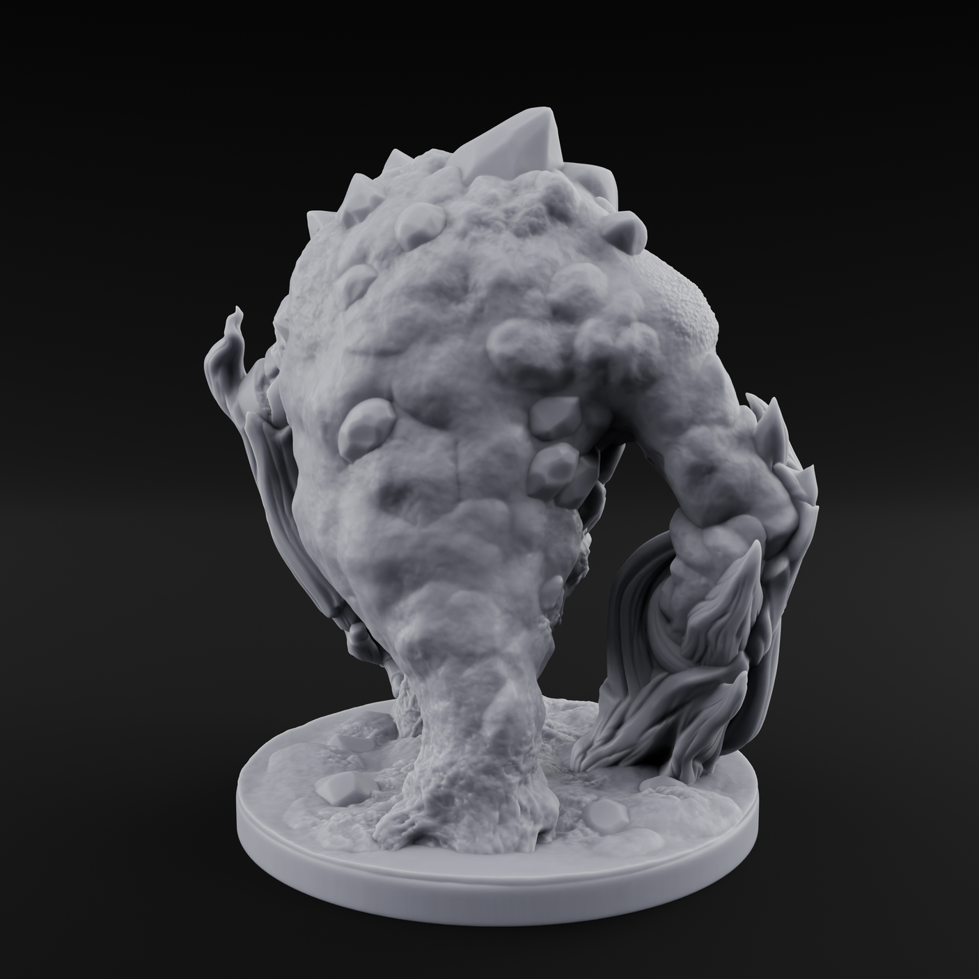 Jaw Dropping Earth Elemental Golem Miniature for Dungeons and Dragons, Pathfinder or other TTRPGs