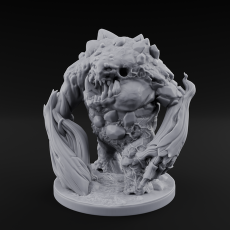 Jaw Dropping Earth Elemental Golem Miniature for Dungeons and Dragons, Pathfinder or other TTRPGs