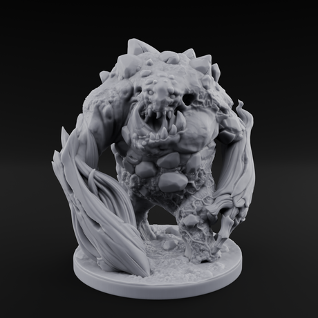 Jaw Dropping Earth Elemental Golem Miniature for Dungeons and Dragons, Pathfinder or other TTRPGs