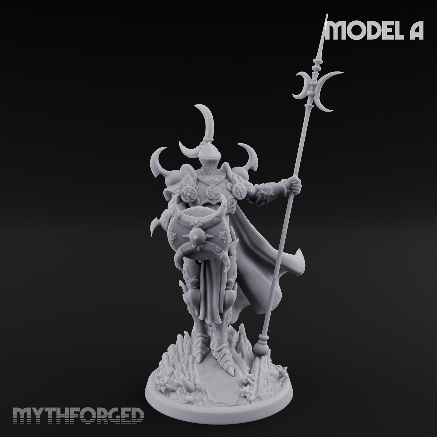 Horns Held High Demon Warlords Miniature for Dungeons and Dragons, Pathfinder or other TTRPGs
