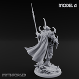Horns Held High Demon Warlords A Miniature for Dungeons and Dragons, Pathfinder or other TTRPGs