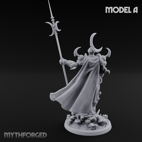 Horns Held High Demon Warlords A Miniature for Dungeons and Dragons, Pathfinder or other TTRPGs