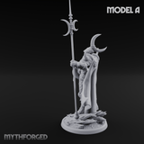 Horns Held High Demon Warlords A Miniature for Dungeons and Dragons, Pathfinder or other TTRPGs