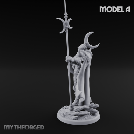 Horns Held High Demon Warlords A Miniature for Dungeons and Dragons, Pathfinder or other TTRPGs