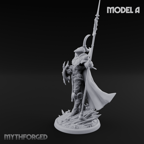 Horns Held High Demon Warlords A Miniature for Dungeons and Dragons, Pathfinder or other TTRPGs