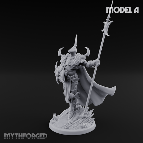 Horns Held High Demon Warlords A Miniature for Dungeons and Dragons, Pathfinder or other TTRPGs