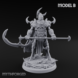 Horns Held High Demon Warlords B Miniature for Dungeons and Dragons, Pathfinder or other TTRPGs