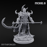Horns Held High Demon Warlords Miniature for Dungeons and Dragons, Pathfinder or other TTRPGs