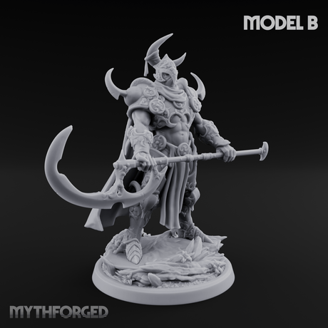 Horns Held High Demon Warlords Miniature for Dungeons and Dragons, Pathfinder or other TTRPGs