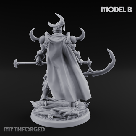 Horns Held High Demon Warlords B Miniature for Dungeons and Dragons, Pathfinder or other TTRPGs