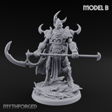 Horns Held High Demon Warlords B Miniature for Dungeons and Dragons, Pathfinder or other TTRPGs