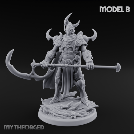 Horns Held High Demon Warlords B Miniature for Dungeons and Dragons, Pathfinder or other TTRPGs