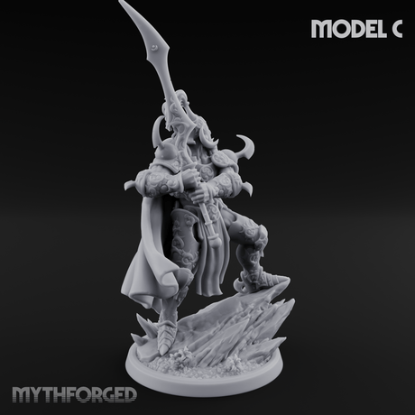Horns Held High Demon Warlords C Miniature for Dungeons and Dragons, Pathfinder or other TTRPGs