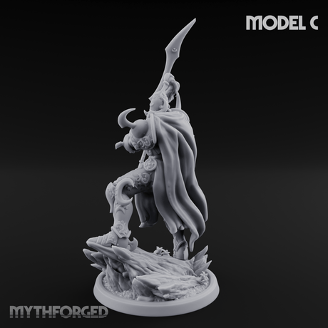 Horns Held High Demon Warlords C Miniature for Dungeons and Dragons, Pathfinder or other TTRPGs